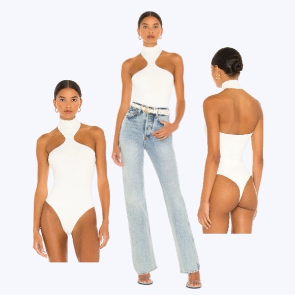 Kallie Halter White Bodysuit - Picture 2 of 10